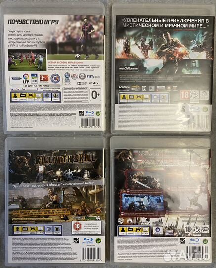 Игры на ps3 FIFA 15,wolfenstein,bulletstorm,beowul