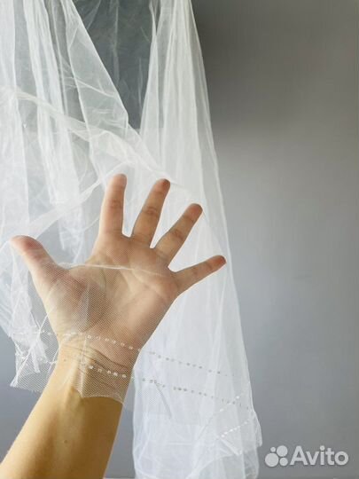 Комплект для невесты на девичник фата и подвязка