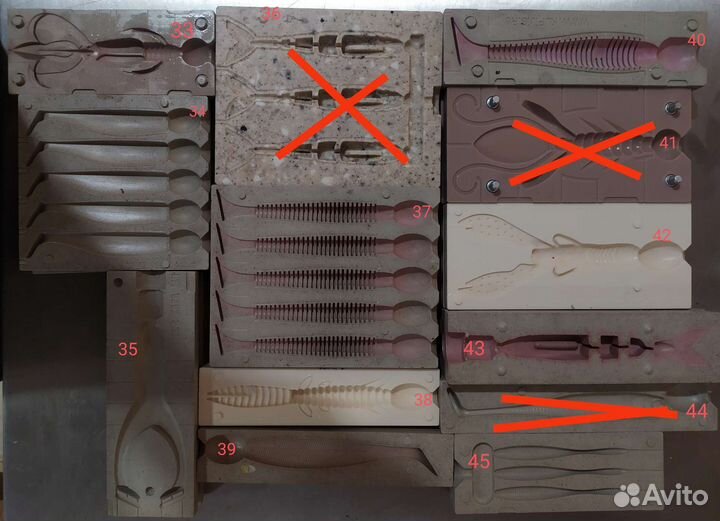 Формы для литья приманок до 5