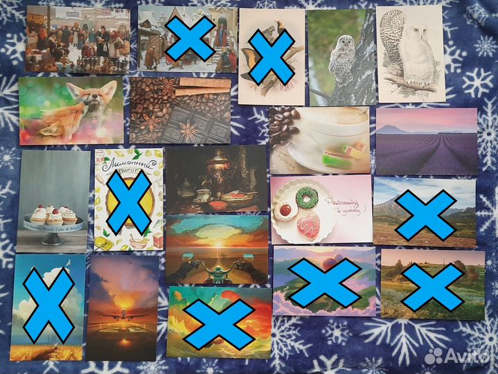 Почтовые открытки и марки