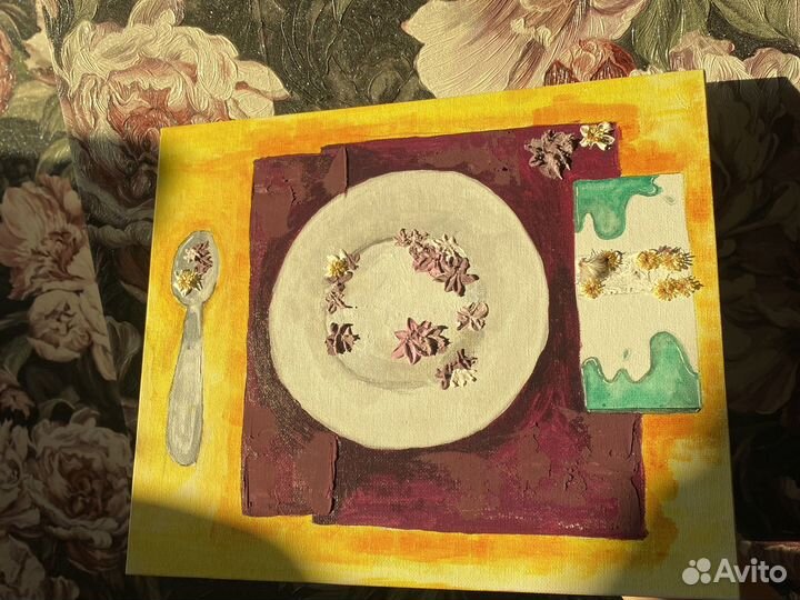 Картина акрилом на холсте