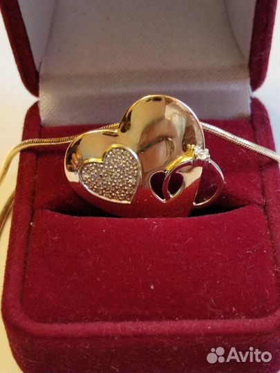 Колье из золота 585 пробы с бриллиантами