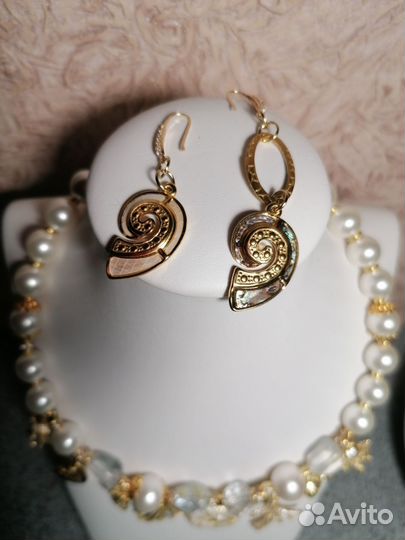 Колье +серьги