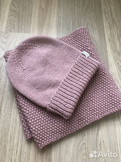 Комплект шапка+снуд ручная работа