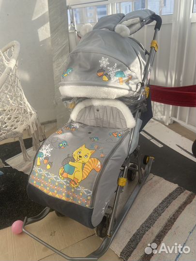 Санки коляска ника 7-2