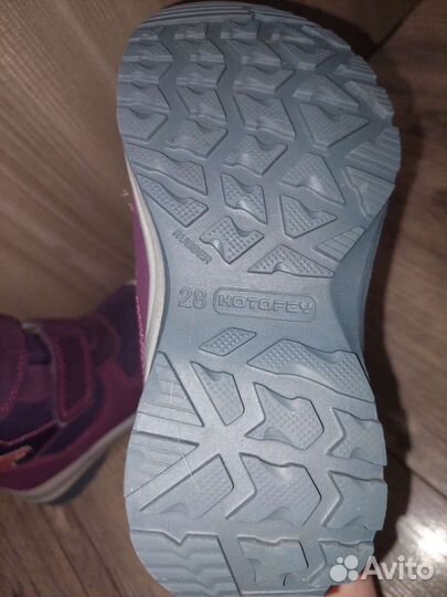 Ботинки зимние для девочки 28 размер