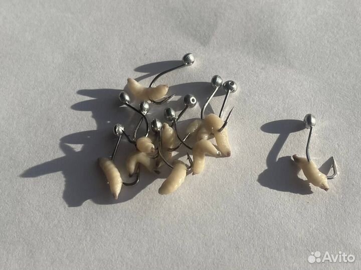 Съедобные белковые рыболовные насадки опарыш + мот