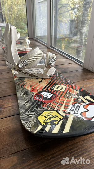 Сноуборд Black Fire 160 с креплениями