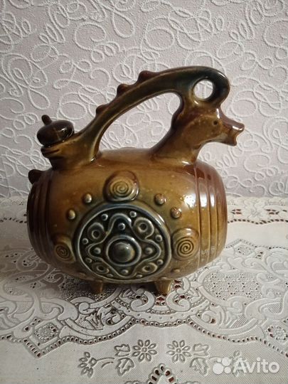 Керамический бочонок СССР для вина пива