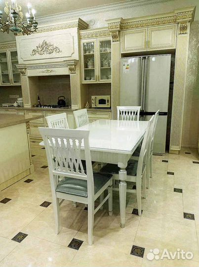 Столы и стулья из массива дерева