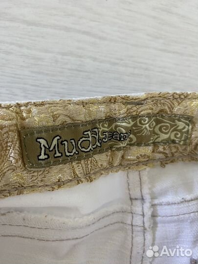 Брюки джинсовые белые 42 Mudd