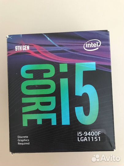 Процессор intel core i5 9400f lga1151 новый