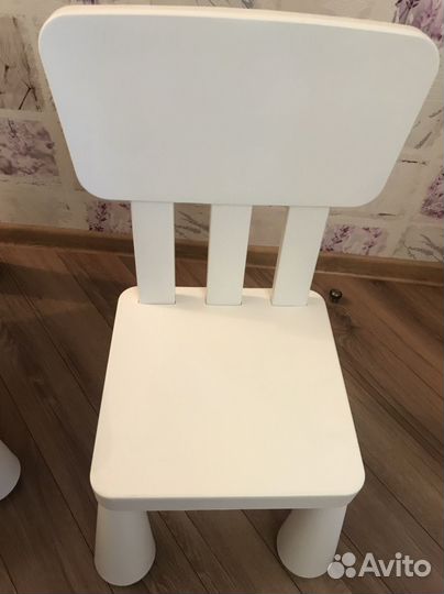 Детский стол и стул IKEA, маммут