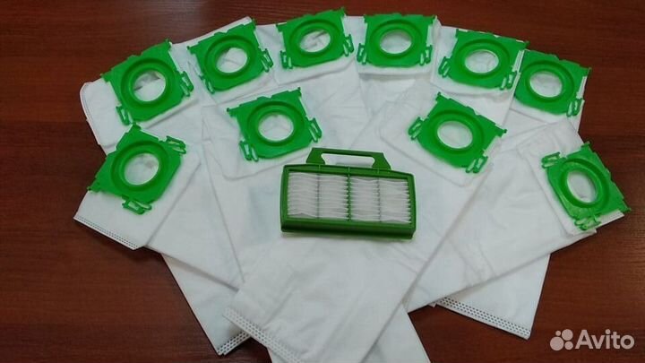 Мешки для пылесоса Bork V7D1 10 штук + Фильтр