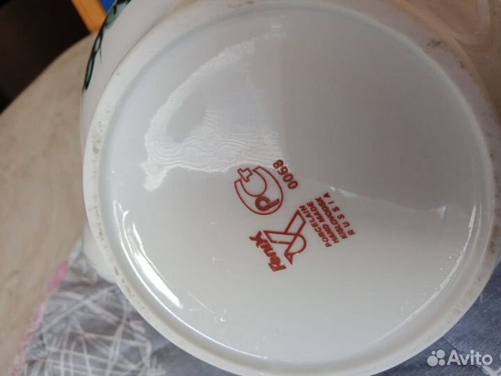 Чайник заварочный фарфоровый ручная работа