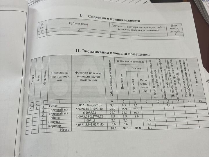 Торговая площадь, 89.1 м²