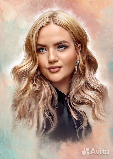 Портрет на холсте.Фото на Холсте