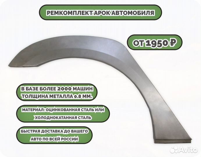 Ремонтные арки (ремкомплект) на автомобиль