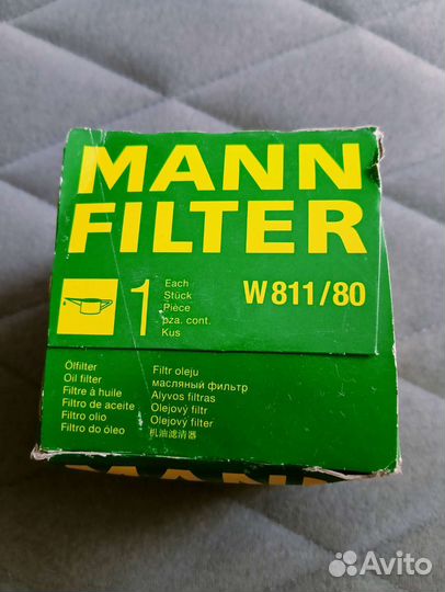 Маслянный фильтр W 811/80, 1248120S01 mann-filter
