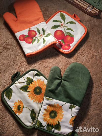 Рукавица и прихватка набор кухонный