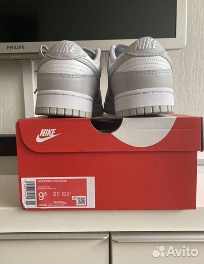 Nike sb dunk low grey fog оригинал