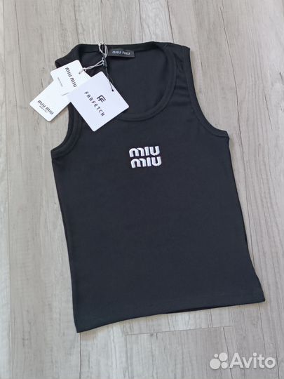 Майка топ Miu Miu Премиум Хит s m L Xl