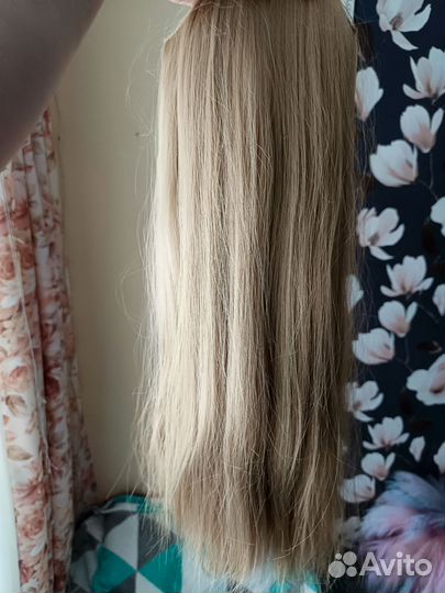Волосы пряди на заколках искусственные