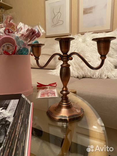 Подсвечник металлический