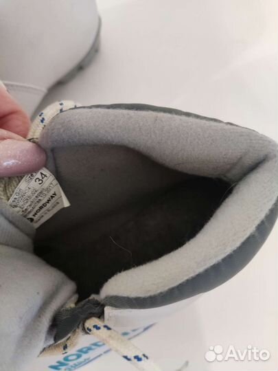 Лыжные ботинки детские 34 размер