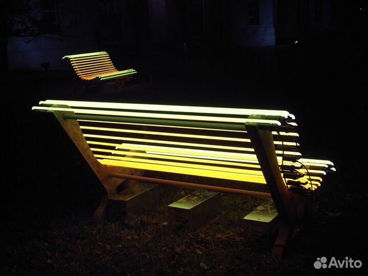 LED лавочки для благоустройства