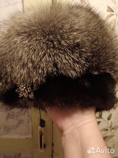 Шапка зимняя меховая женская песец