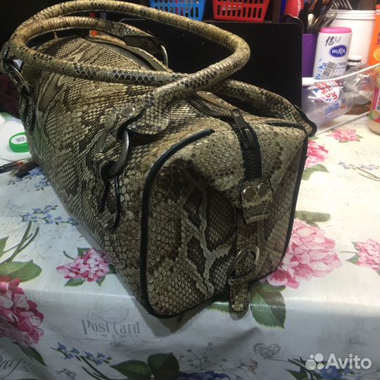 Сумка натуральная кожа питона