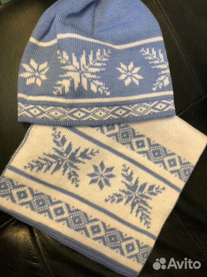 Шапка, шарф, варежки из шерсти, Gulliver