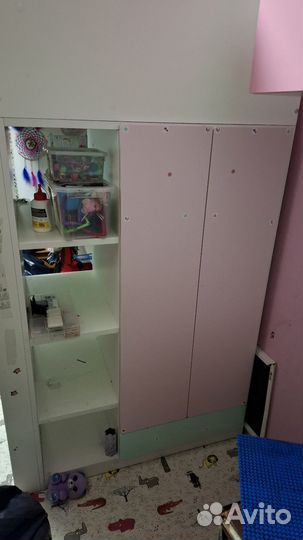 Шкаф-стеллаж от кровати-чердака Смостад Икеа