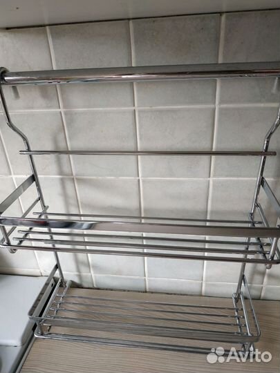 Полка навесная на рейлинг