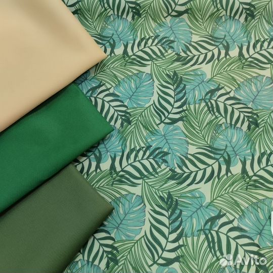 Влагостойкая Ткань оксфорд 210d и 600d Монстера