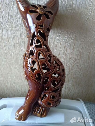 Статуэтка- подсвечник кошки