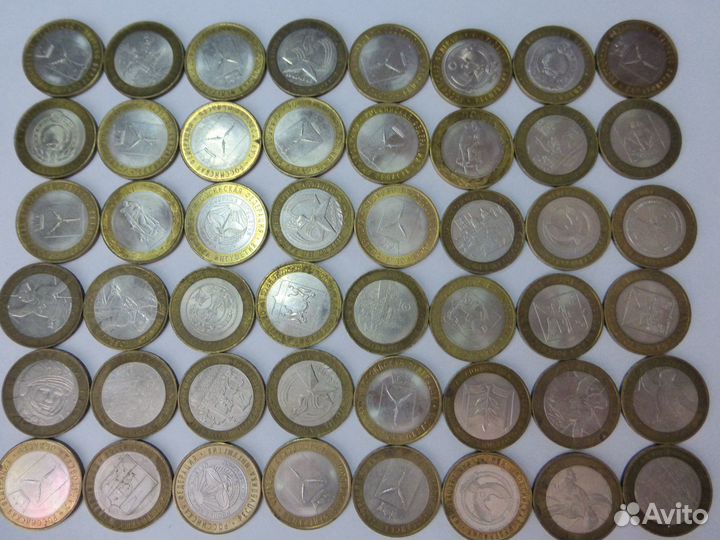 Монеты : Биметаллические 10,гвс,25,5,2 р