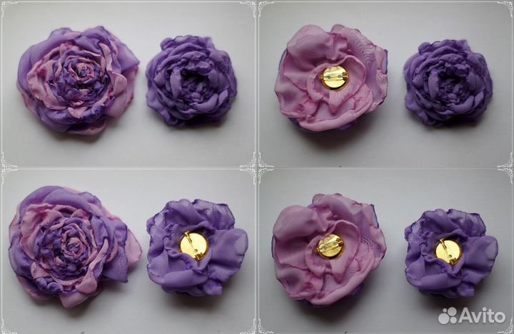 Бутоньерки, украшения для волос и др