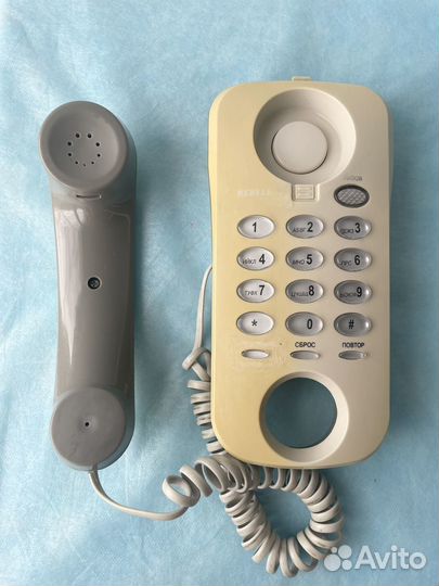 Телефон кнопочный стационарный проводной