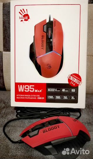 Игровая мышка A4Tech Bloody W95 Max Sports