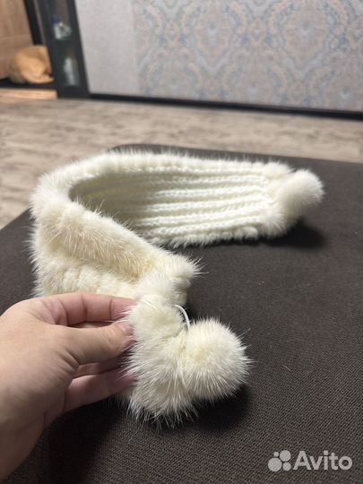 Повязка на голову норковая