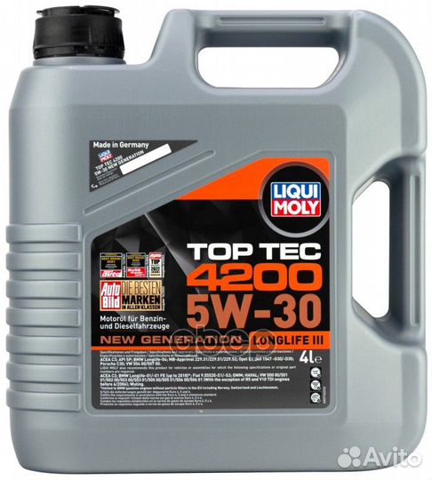 5W-30 Top Tec 4200 New Generation, 4л