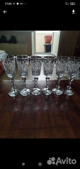 Хрустальные фужеры