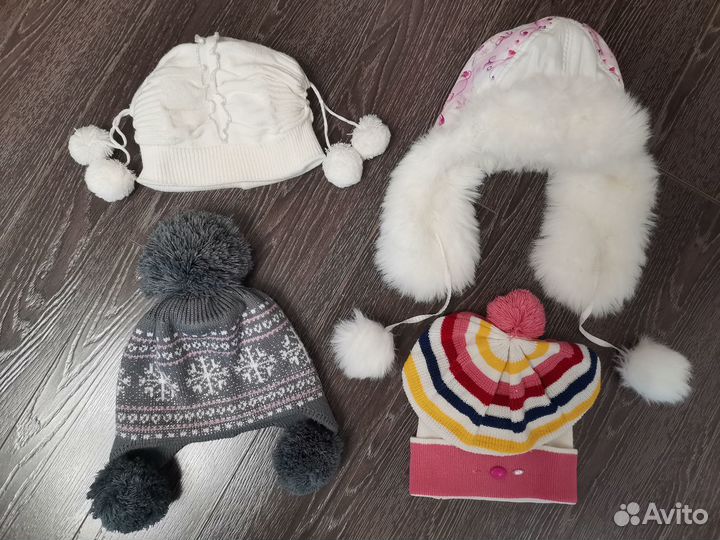 Шапки теплые для девочки 8-13 лет