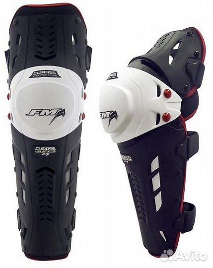 Moto Cross Enduro Knee Guard Fm Racing cuirass Black