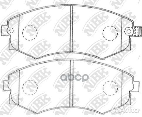 Колодки тормозные передние nibk PN2245 PN2245 NiBK