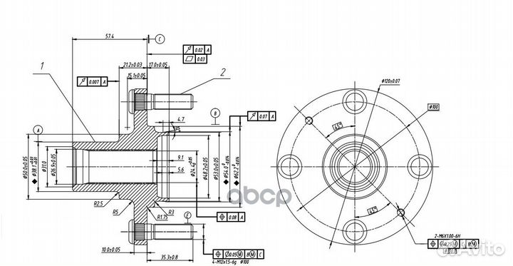 Ступица hyundai/KIA accent/atos/getz/I10/I20/RI