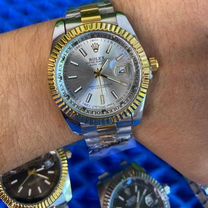 Часы Rolex мужские Premium (Серебристые)