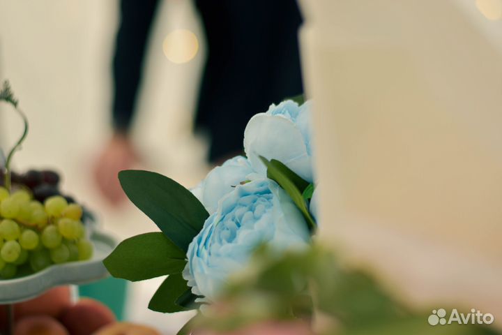 Пластиковые вазы с искусственным пионами цена за 2